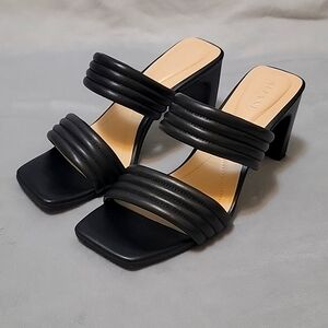 ALFANI Hight Heel Strap Sandals Black Shoes Size 9.5